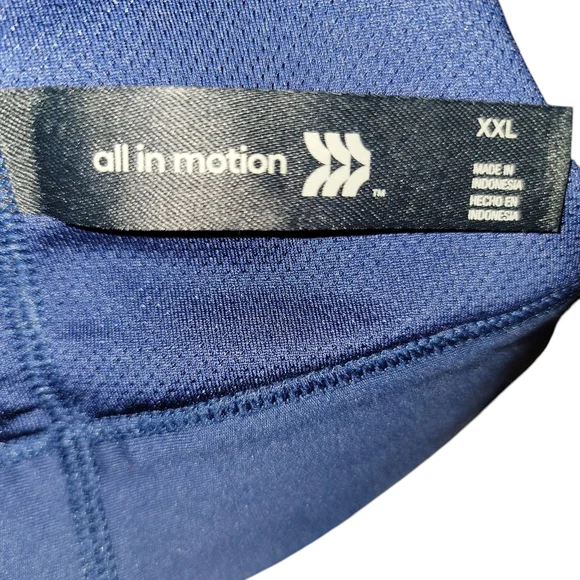 All in Motion Blue Activewear Top XXL - Picture 2 of 3